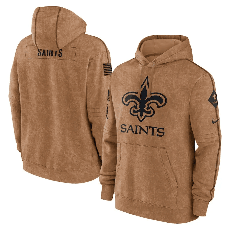 New Orleans Saints Men's Sideline Pullover Hoodie AZMSPHD023