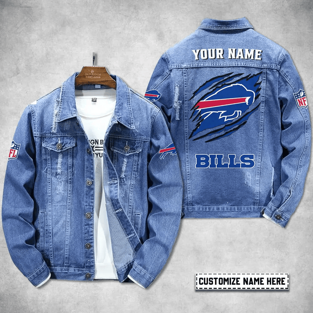 Buffalo Bills Personalized Premium Denim Jacket S9DJ069