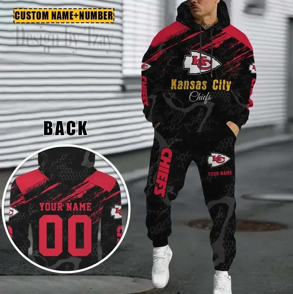 Kansas City Chiefs Combo Hoodie And Sweatpants Gift For Fan AZHD1065