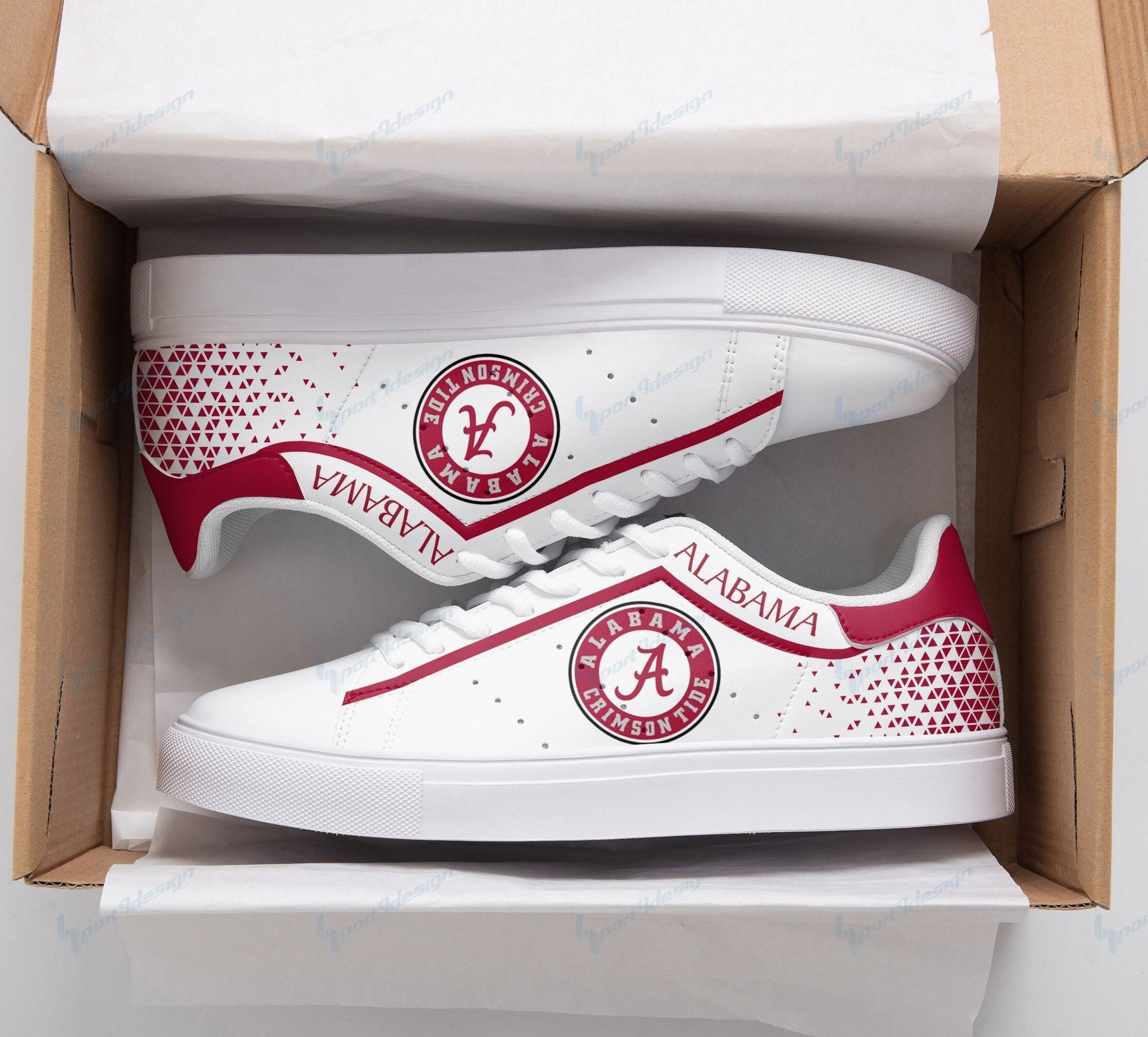 NCAAF Alabama Crimson Tide Skate Shoes Nicegift SKST1D2