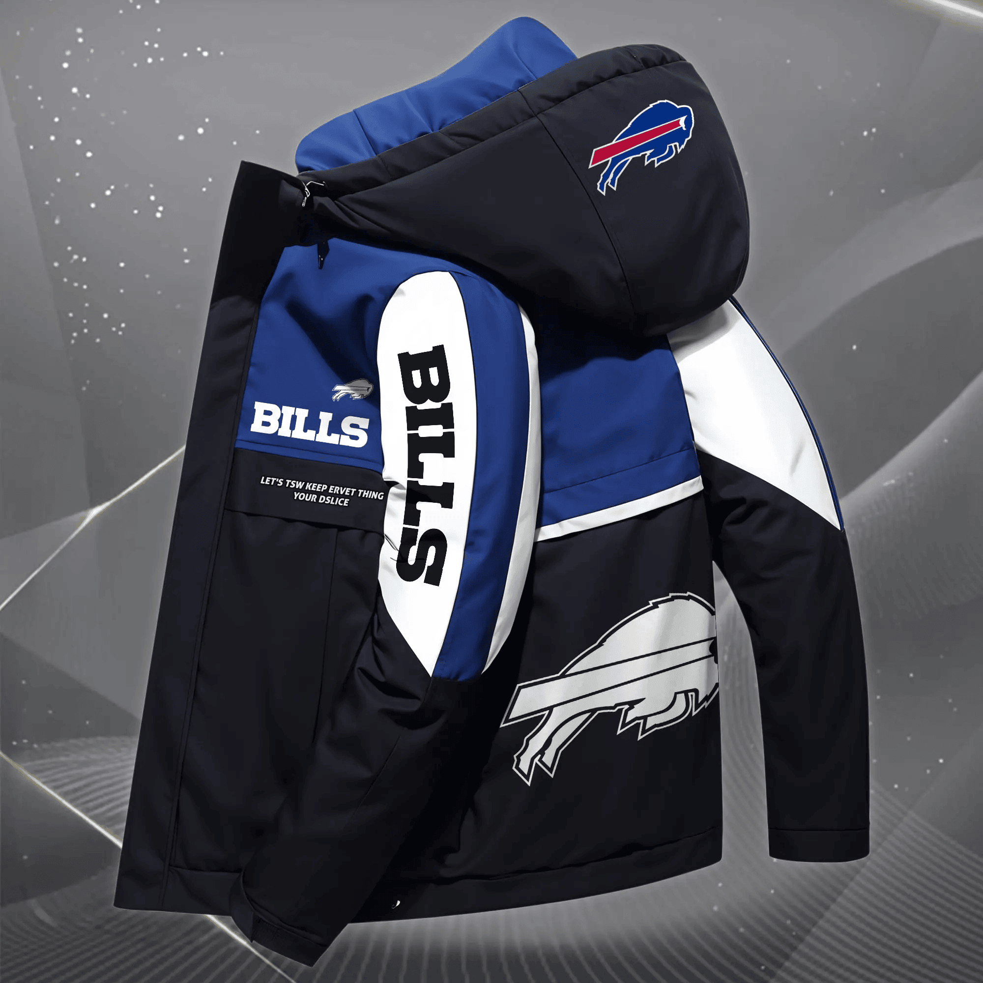 Buffalo Bills Outdoor Windproof Jacket SPTOWPJK004 35$