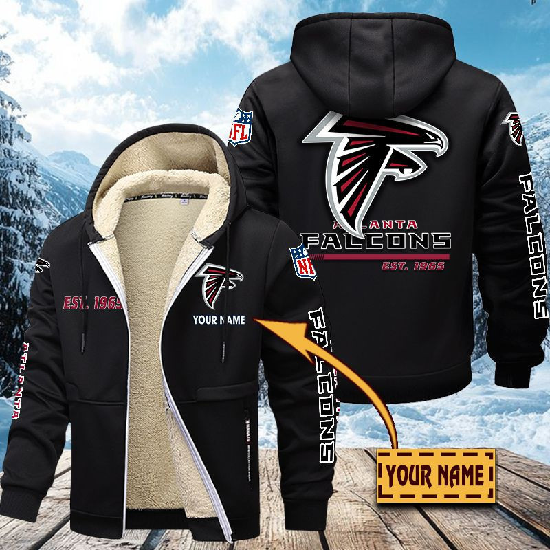 Atlanta Falcons Premium Sherpa-Lined Winter Hoodie – Personalized Edition VITZC072