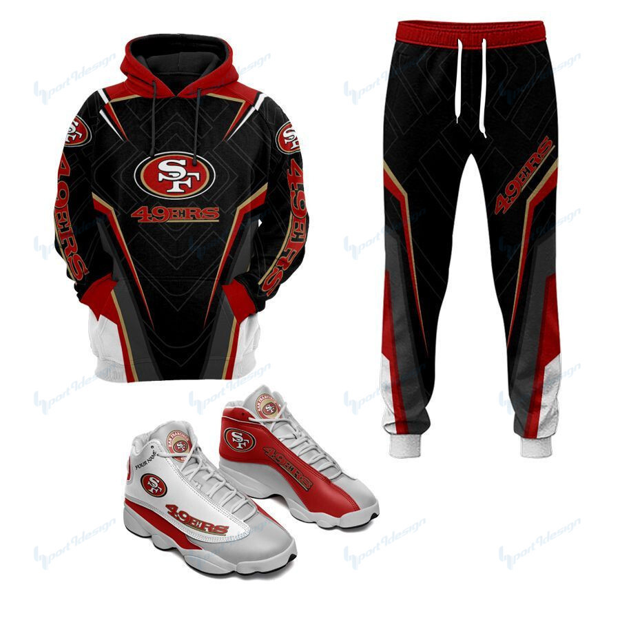 San Francisco 49ers Joggers - Hoodie - Air JD13 Sneakers