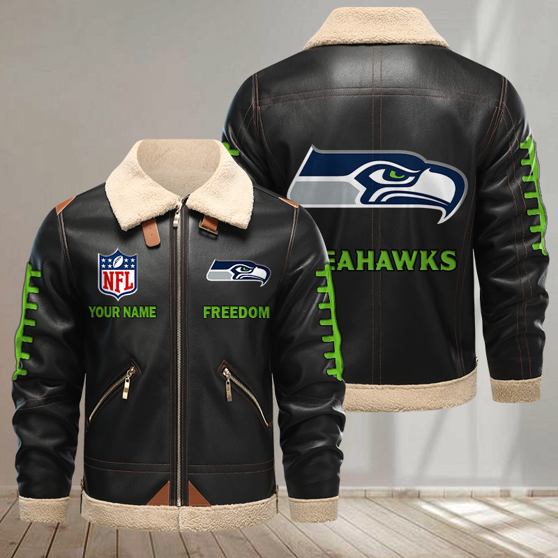 Seattle Seahawks DMLK1156 Leather Jacket – Premium & Ultra-Thick Leather Jacket
