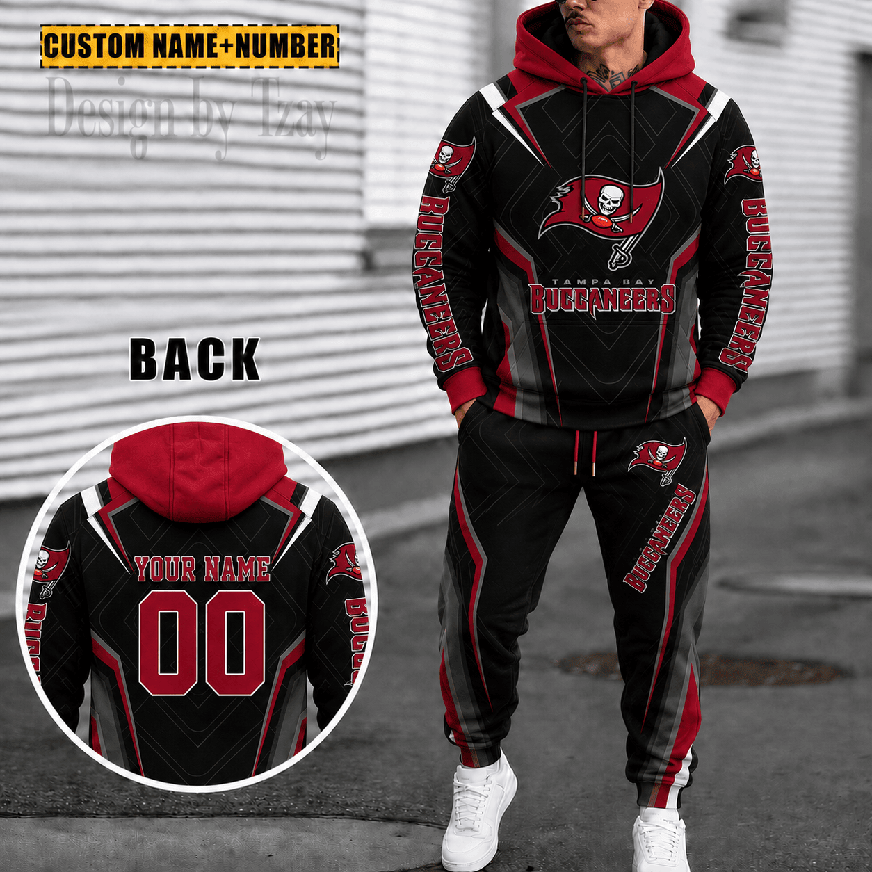 Tampa Bay Buccaneers Personalized Combo Hoodie And Sweatpants Gift For Fan VA10106