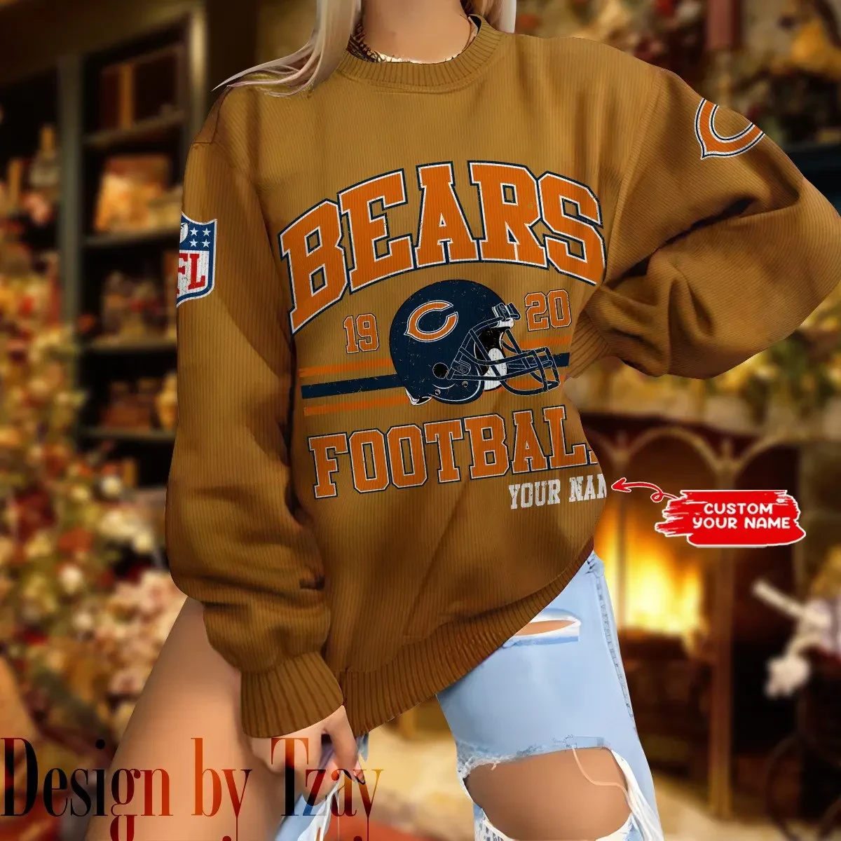 Chicago Bears Personalized Fashion Design New Woolen Sweater BGSWT306