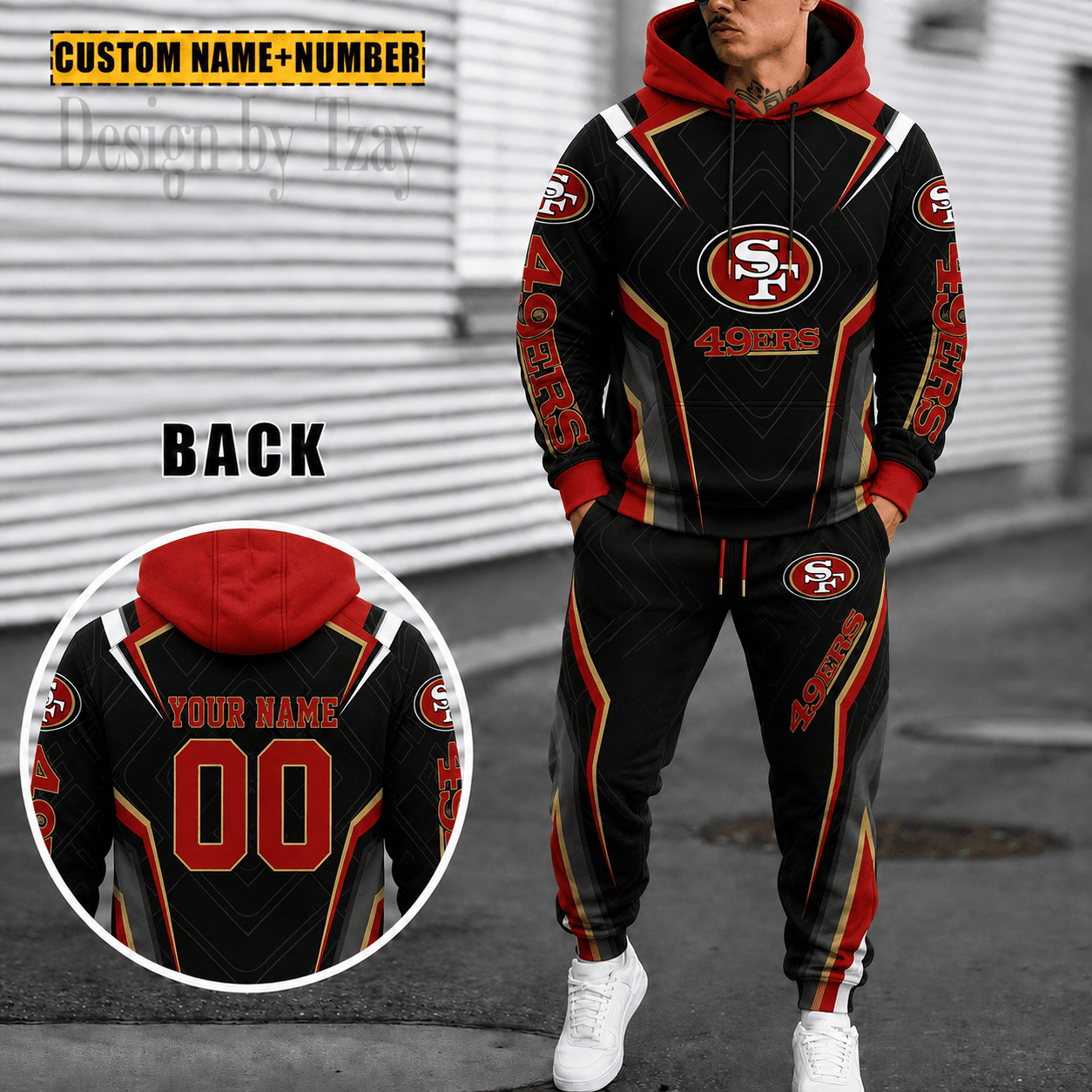 San Francisco 49ers Personalized Combo Hoodie And Sweatpants Gift For Fan VA10100