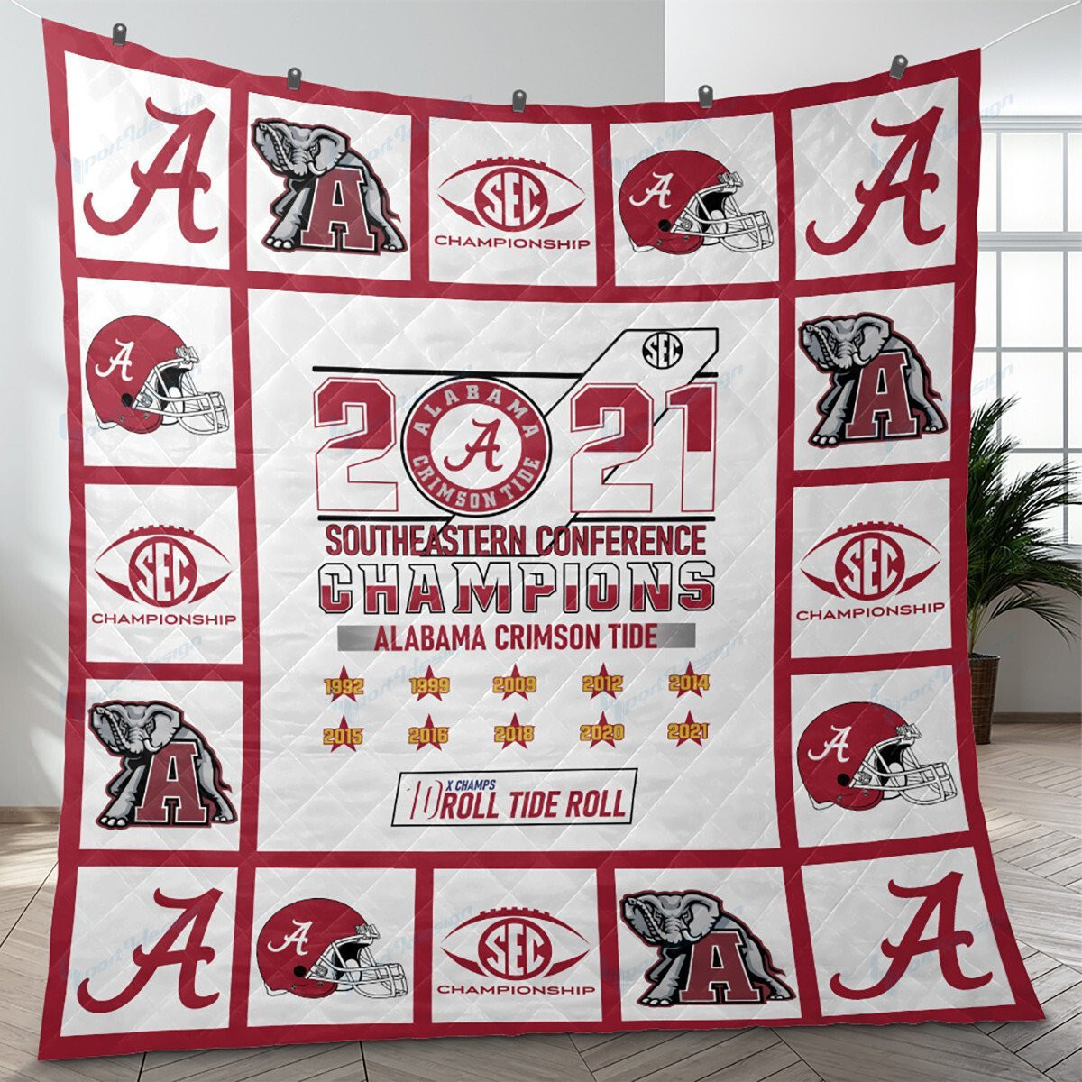 NCAAF Alabama Crimson Tide Quilt Nicegift QUIL7V3