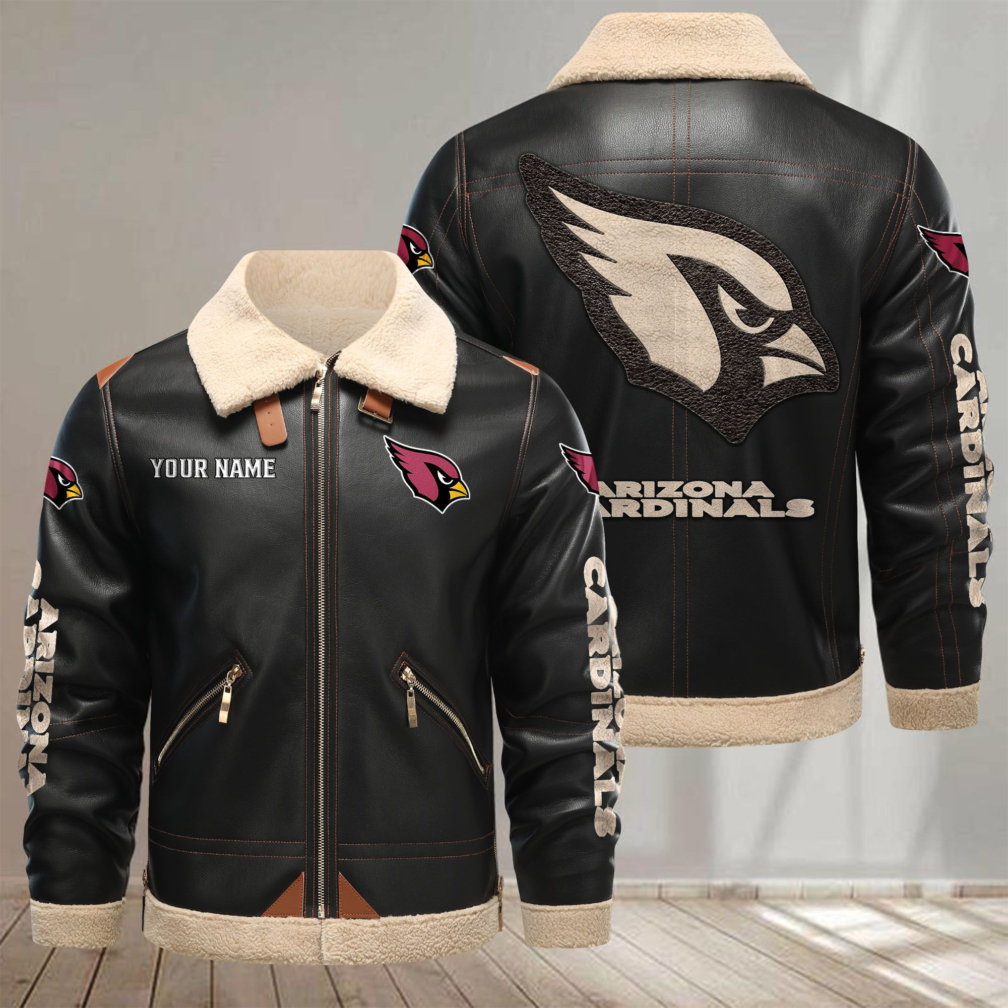 Arizona Cardinals VITPL071 Leather Jacket – Premium & Ultra-Thick Leather Jacket