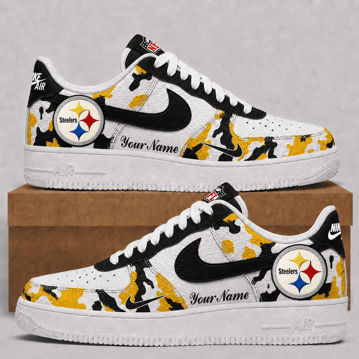 Pittsburgh Steelers | Premium NFL Team AF1 Shoes VA906