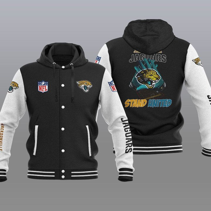 Jacksonville Jaguars Hooded Baseball Jacket 33