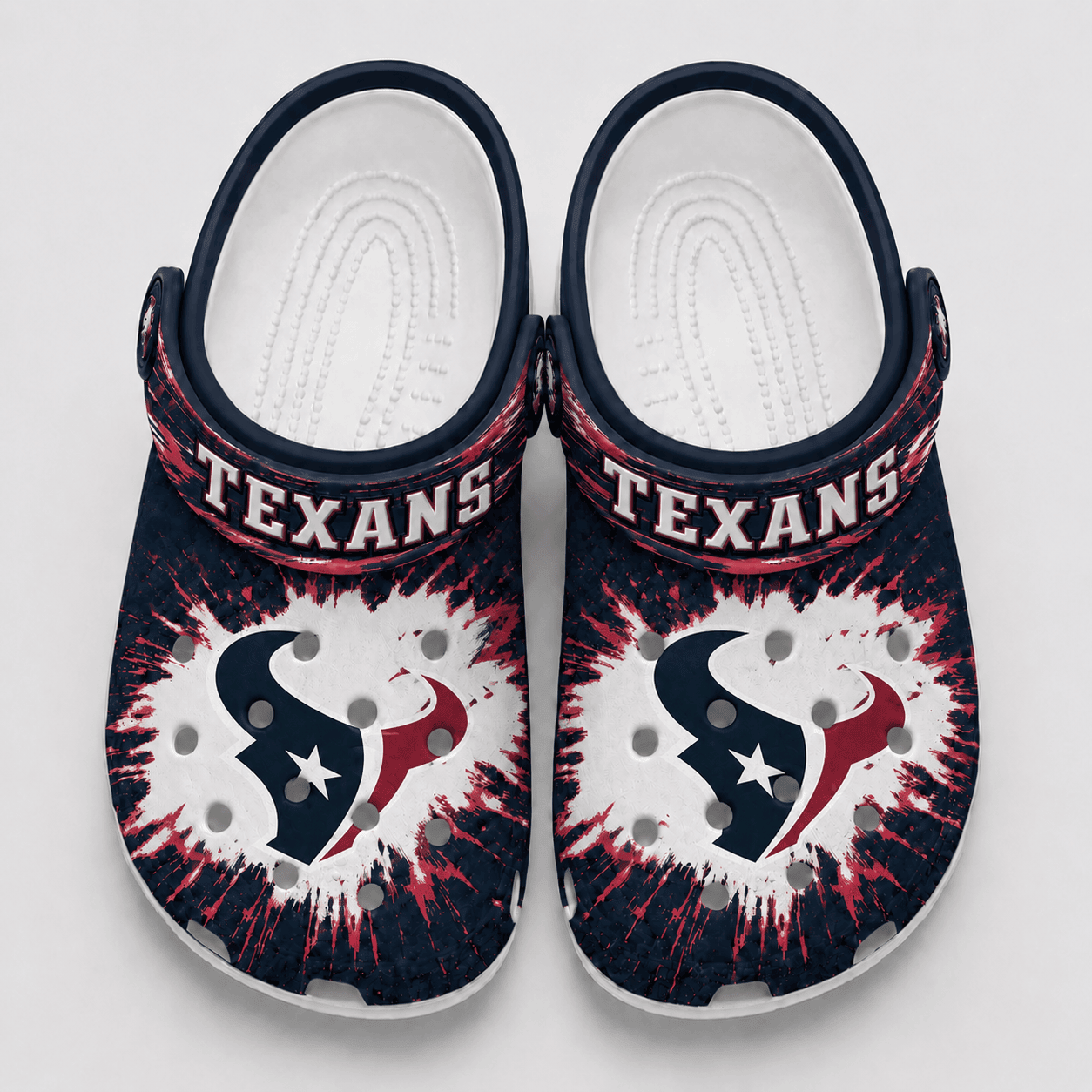 Houston Texans | Premium NFL Splash Burst Fan Crocs VAN221
