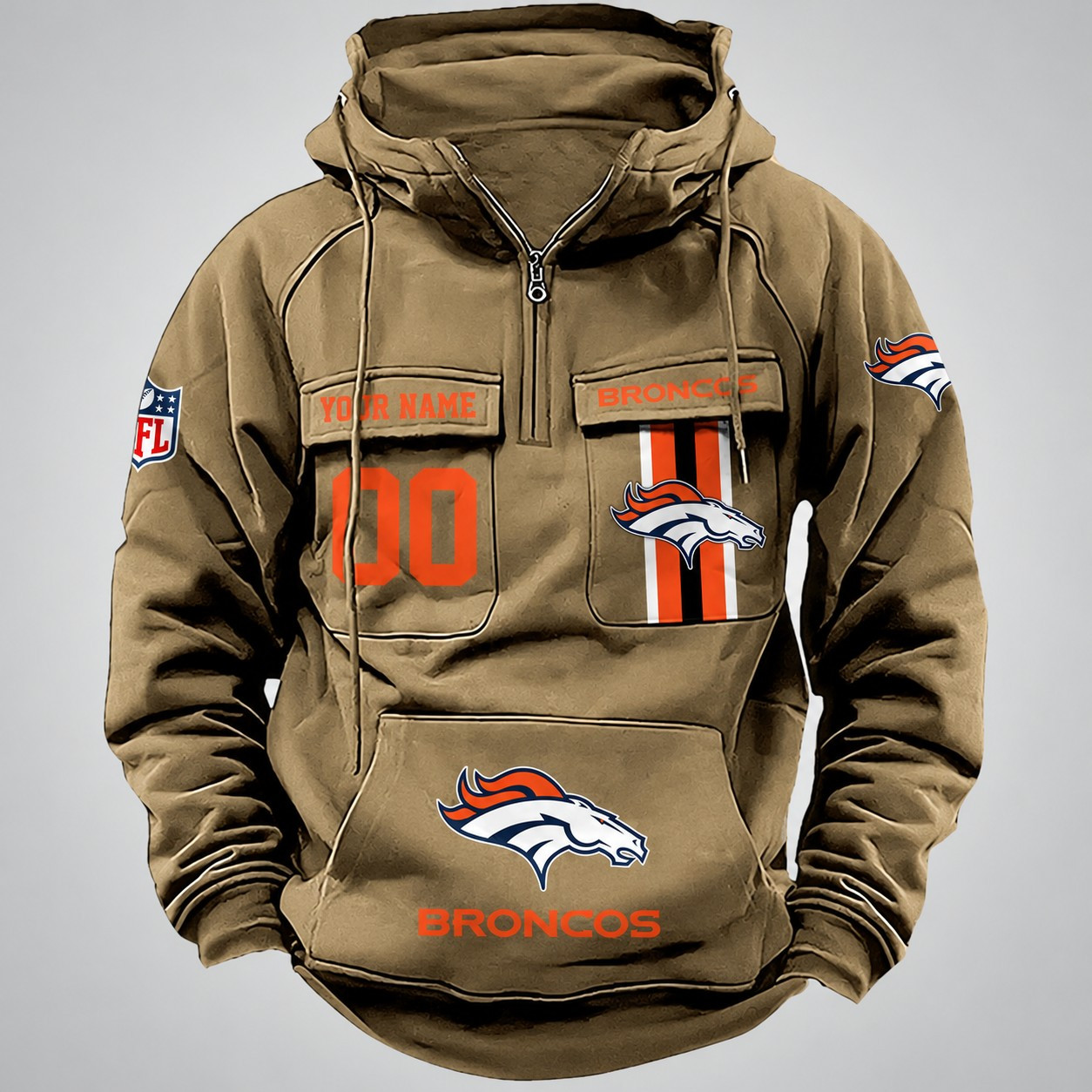 Denver Broncos Vintage Men Hoodie DV2 AZVMHD421