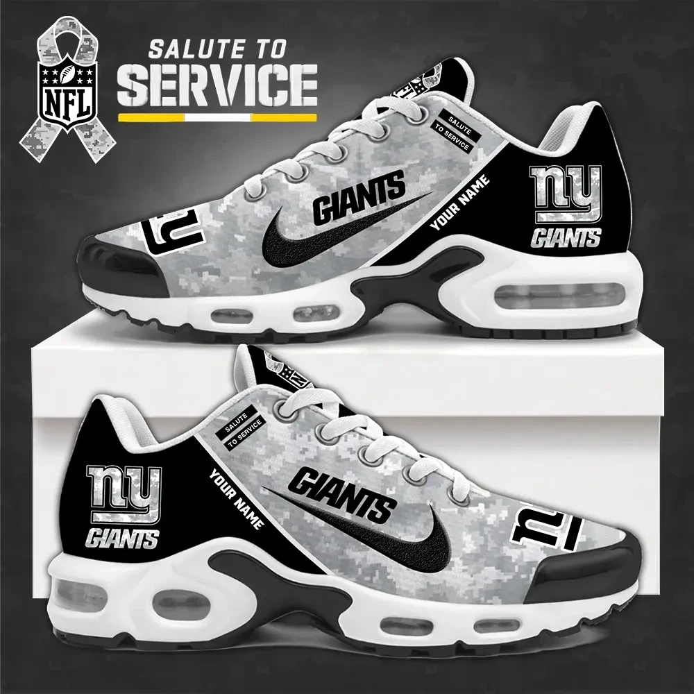 SPTBGTN556-New York Giants Personalized Plus Sneakers