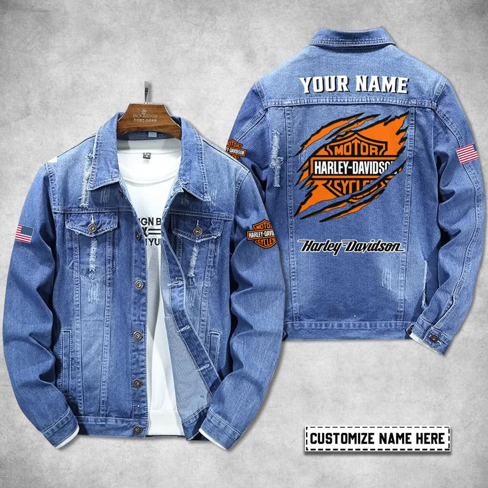 Harley Davidson Custom New Denim Jacket VDDJ022