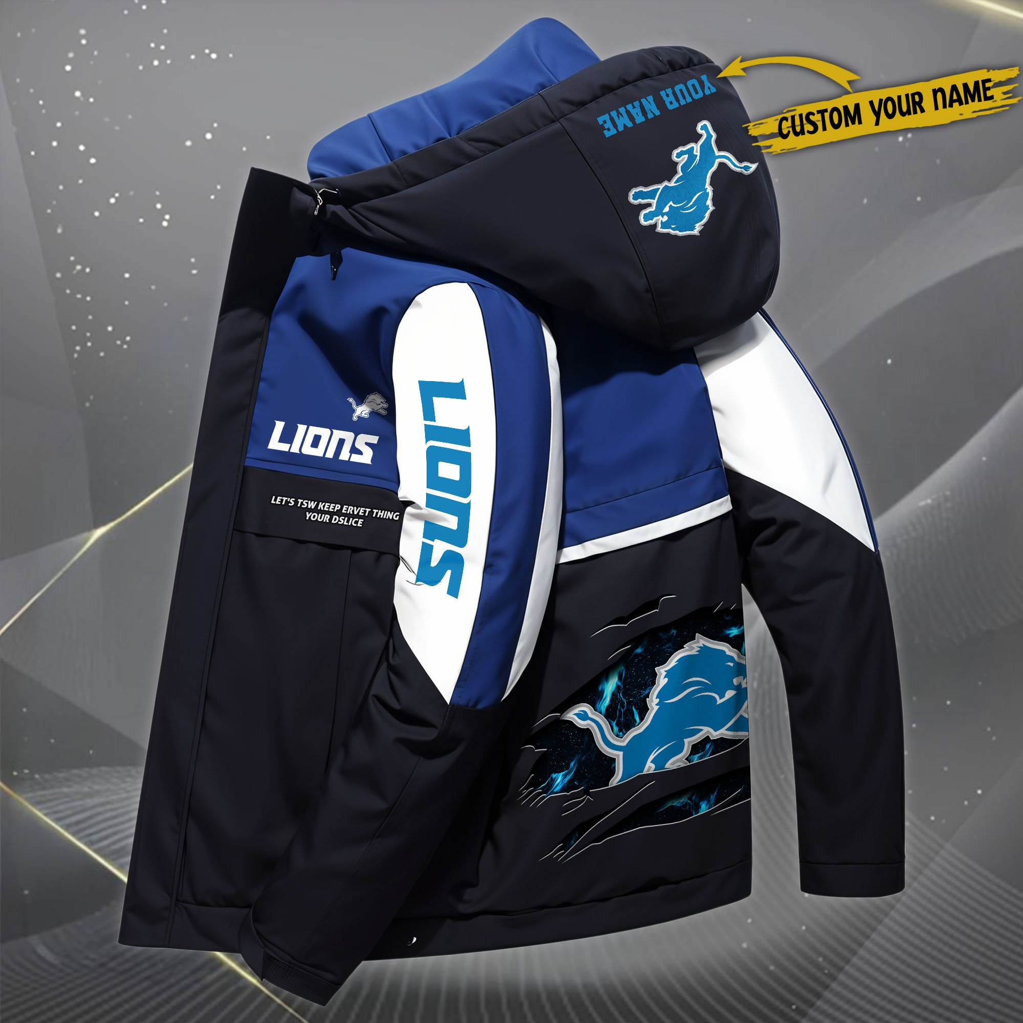 Detroit Lions Outdoor Windproof Jacket SPT45F