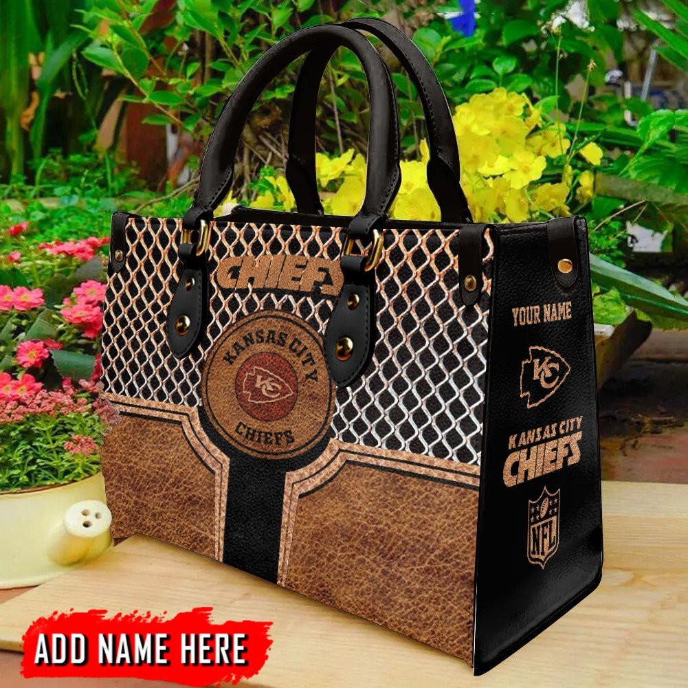 Kansas City Chiefs Personalized Leather Hand Bag BBLTHB852