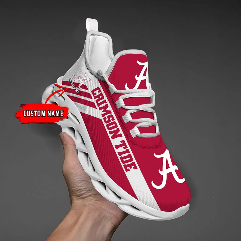 NCAAF Alabama Crimson Tide (Your Name) Max Soul Shoes Nicegift MSSB7F3