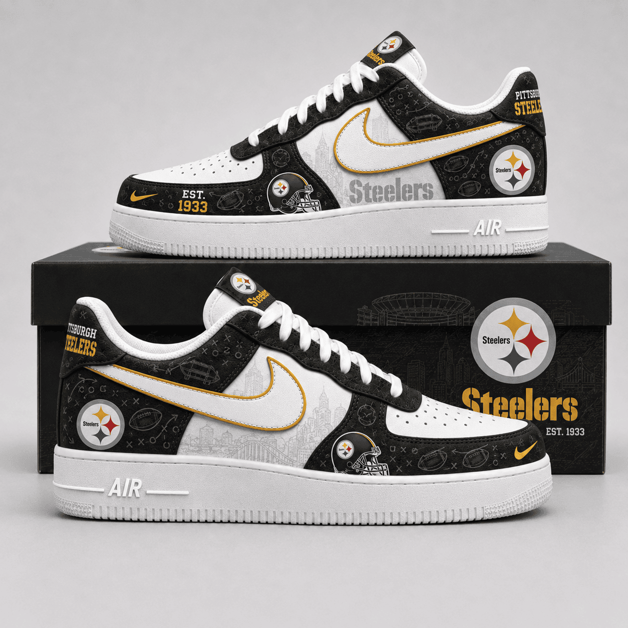 Pittsburgh Steelers | Premium NFL Game Ready Fan AF1 Shoes - VA35223