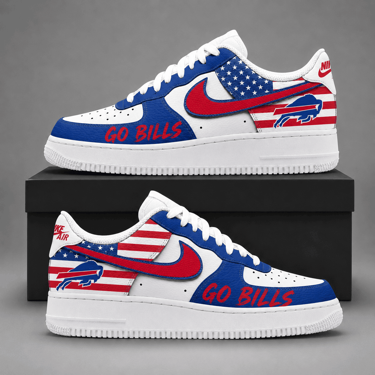 Buffalo Bills | Premium American Football Team Limited AF1 Shoes NDN503