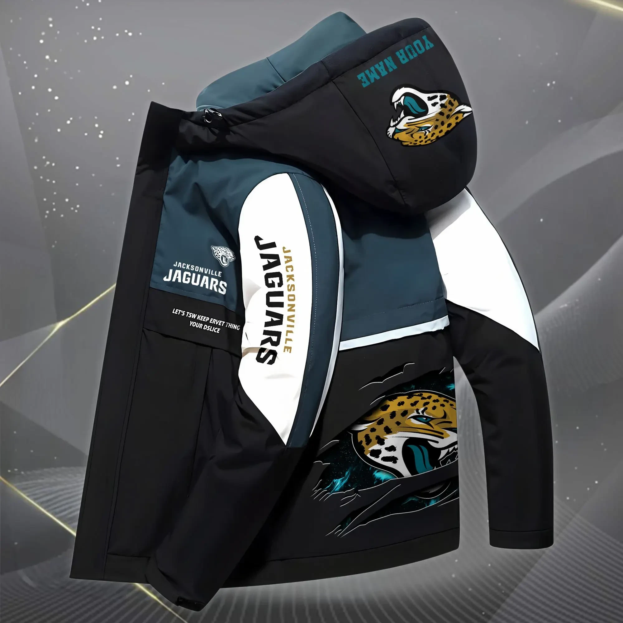 Jacksonville Jaguars Outdoor Windproof Jacket SPTOWPJK048
