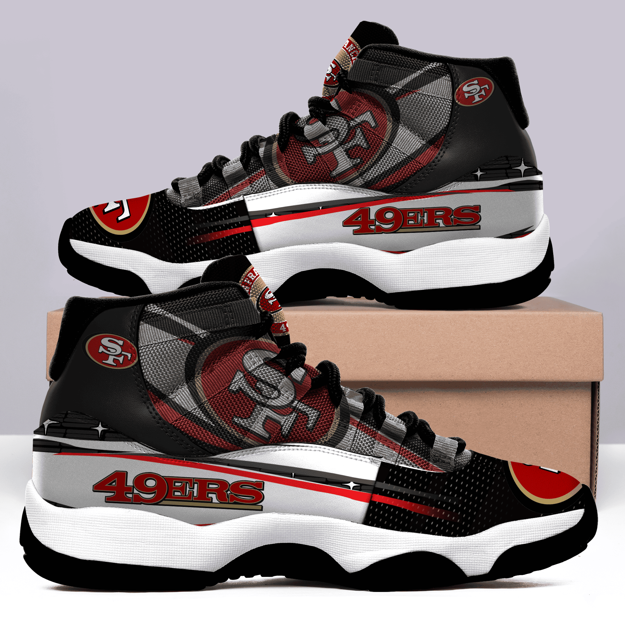 NFL San Francisco 49ers Air Jordan 11 Shoes Nicegift A11A8B9