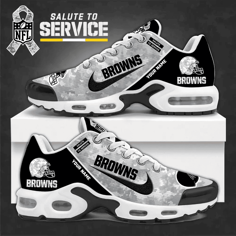SPTBGTN540-Cleveland Browns Personalized Plus Sneakers
