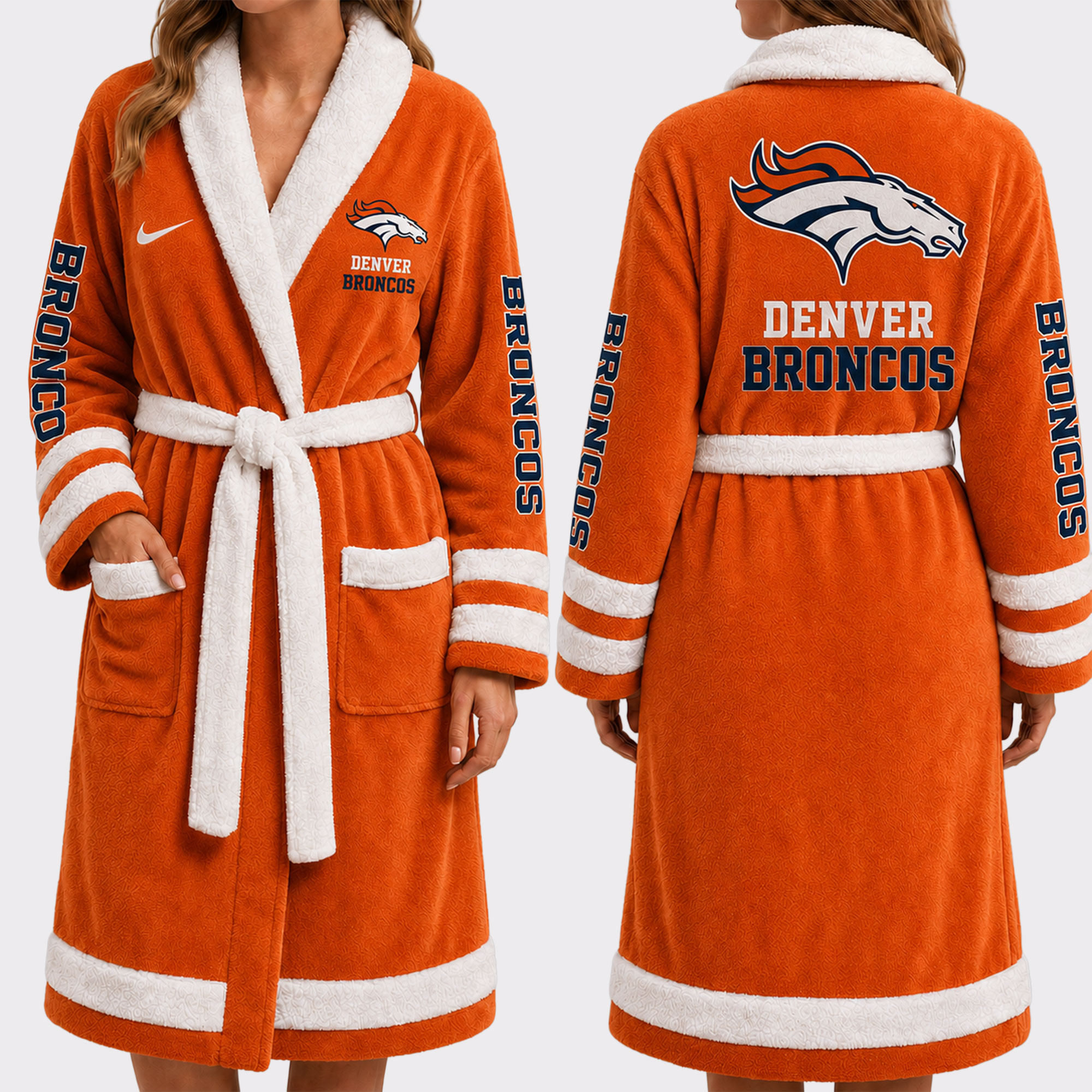 Denver Broncos | Premium NFL Fleece Bathrobe VA1224