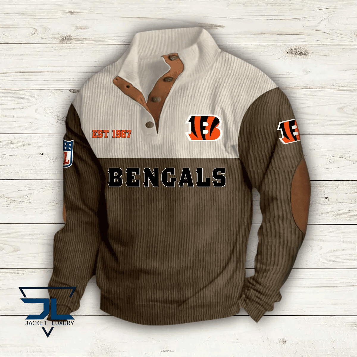 Cincinnati Bengals Premium Personalized Game-Day Pullover S9DBSCH103