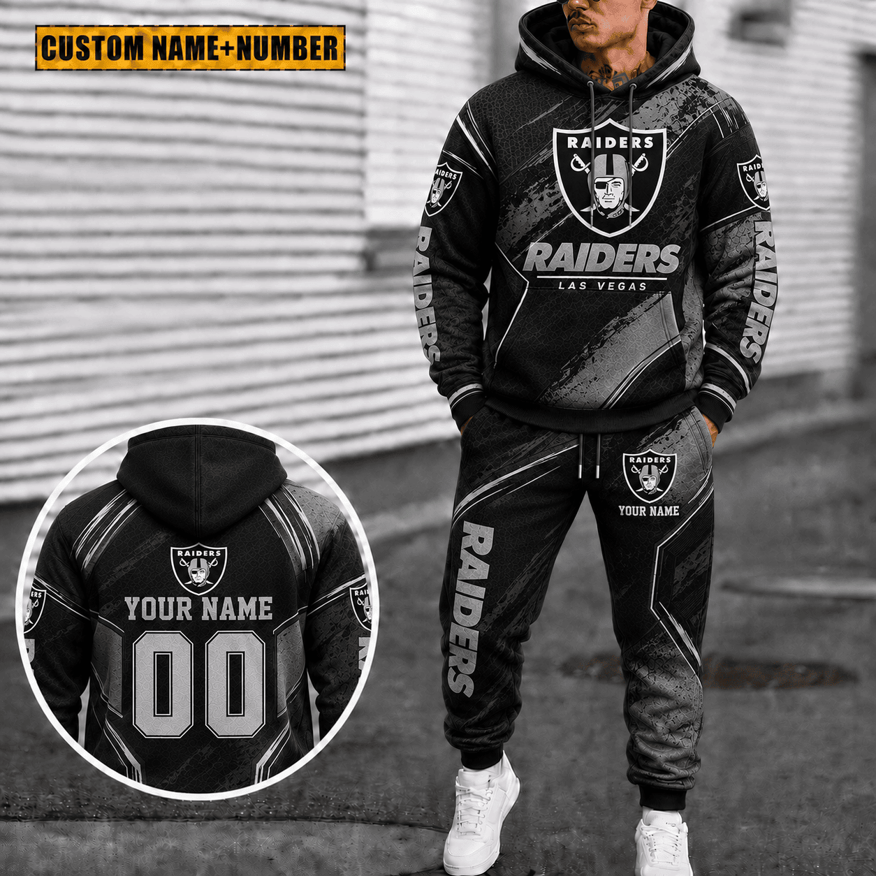 Raiders Personalized Combo Hoodie And Sweatpants Gift For Fan VAN40017