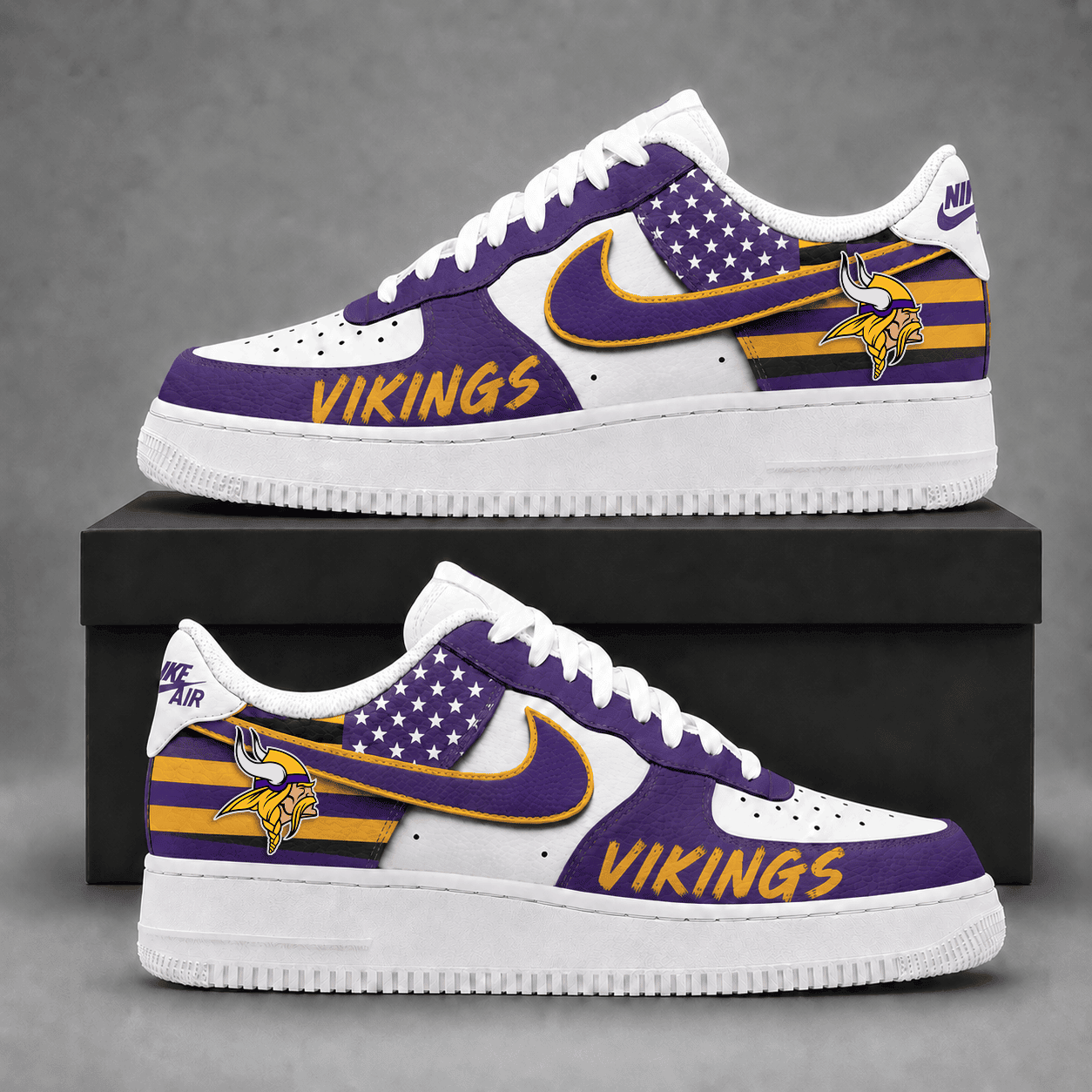 Minnesota Vikings | Premium American Football Team Limited AF1 Shoes NDN524