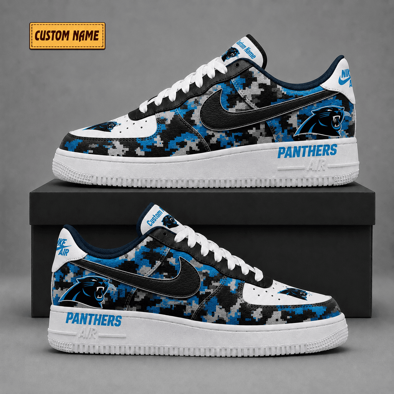 Carolina Panthers | Premium NFL Fear The Team AF1 Sneakers - VA38843