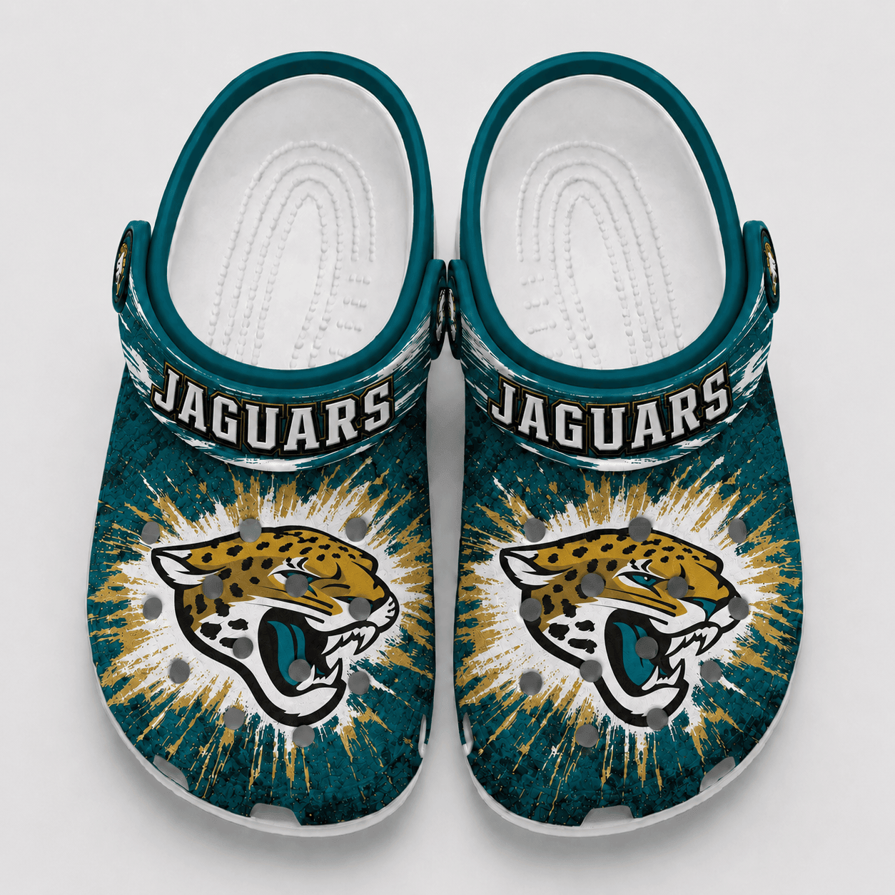 Jacksonville Jaguars | Premium NFL Splash Burst Fan Crocs VAN215