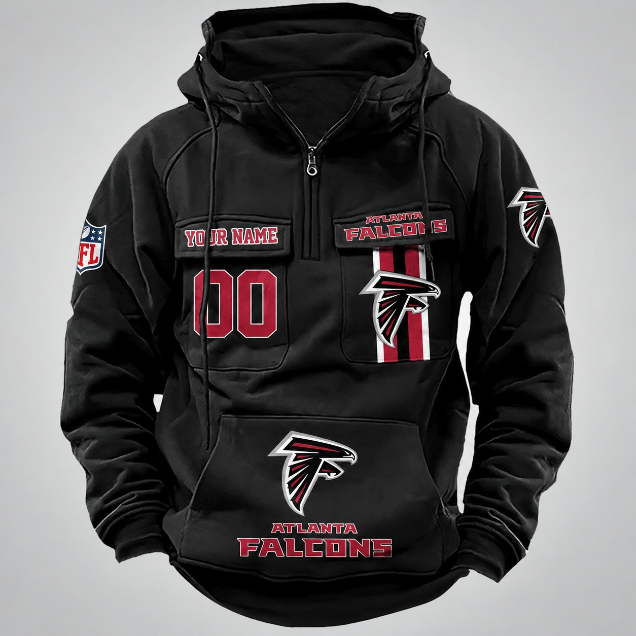 Atlanta Falcons Vintage Men's Hoodie DV2 AZVMHD413