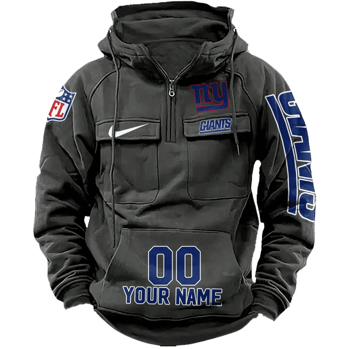 New York Giants Vintage Men Hoodie AZVMHD085