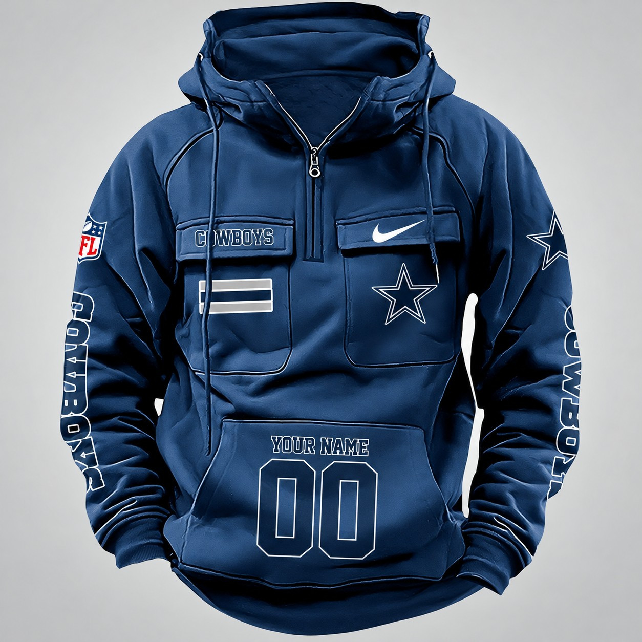 Dallas Cowboys Vintage Men Hoodie DV2 AZVMHD388
