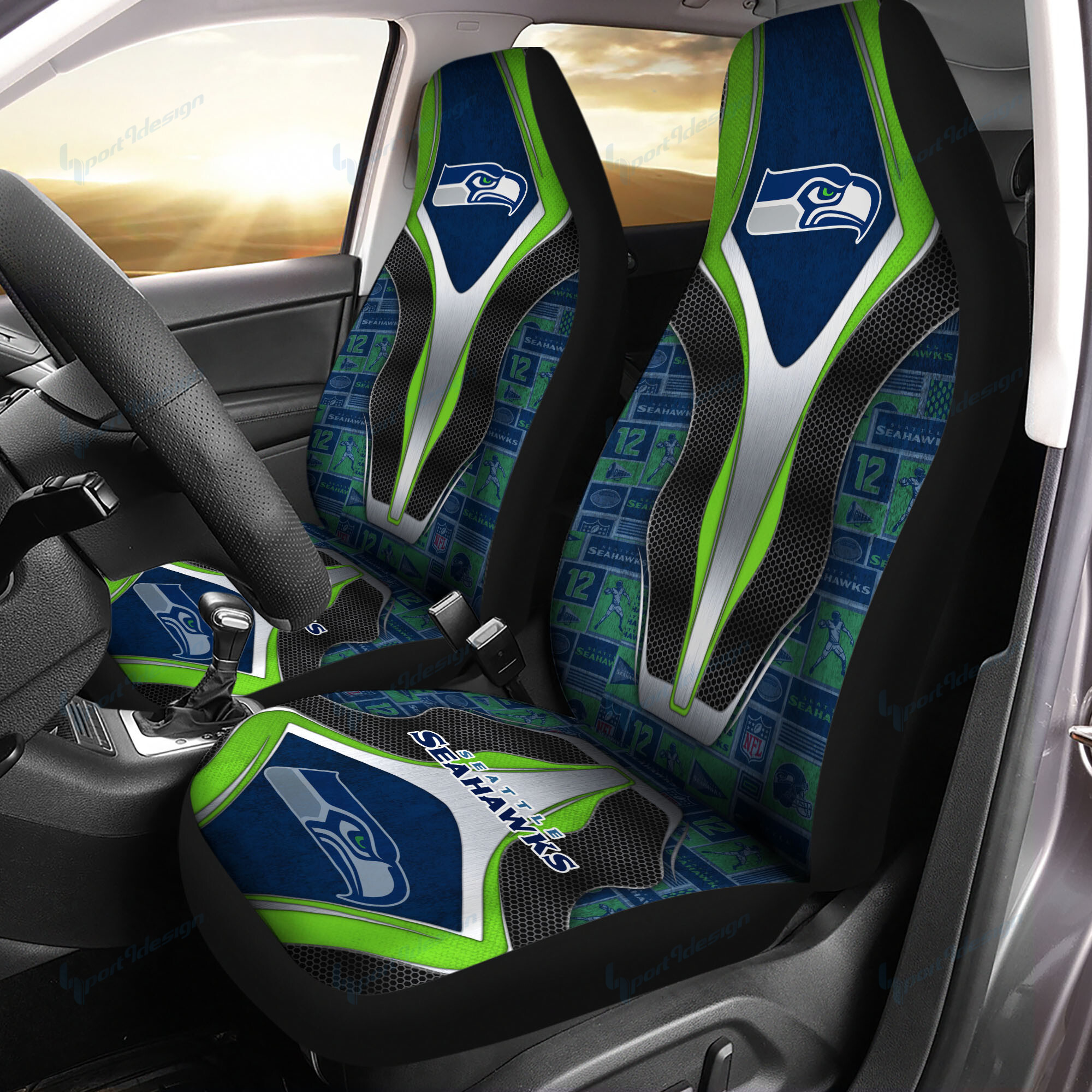 Seattle Seahawks Car Seat Covers BG51