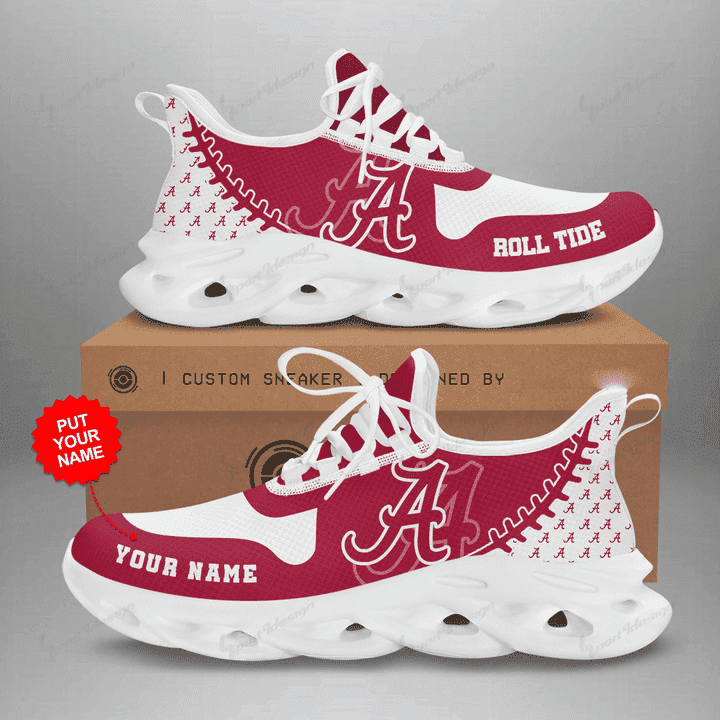 NCAAF Alabama Crimson Tide (Your Name) Max Soul Shoes Nicegift MSSN9M7