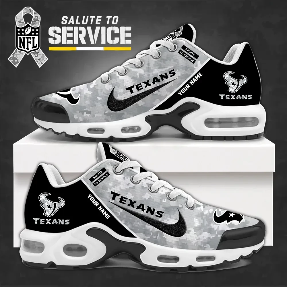 SPTBGTN545-Houston Texans Personalized Plus T-N Youth Sneakers