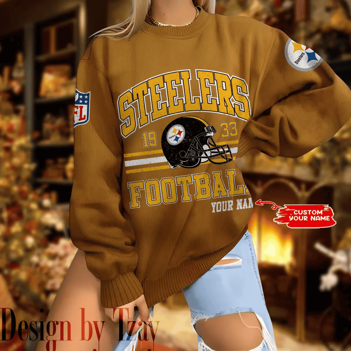 Pittsburgh Steelers Personalized Fashion Design New Woolen Sweater BGSWT290