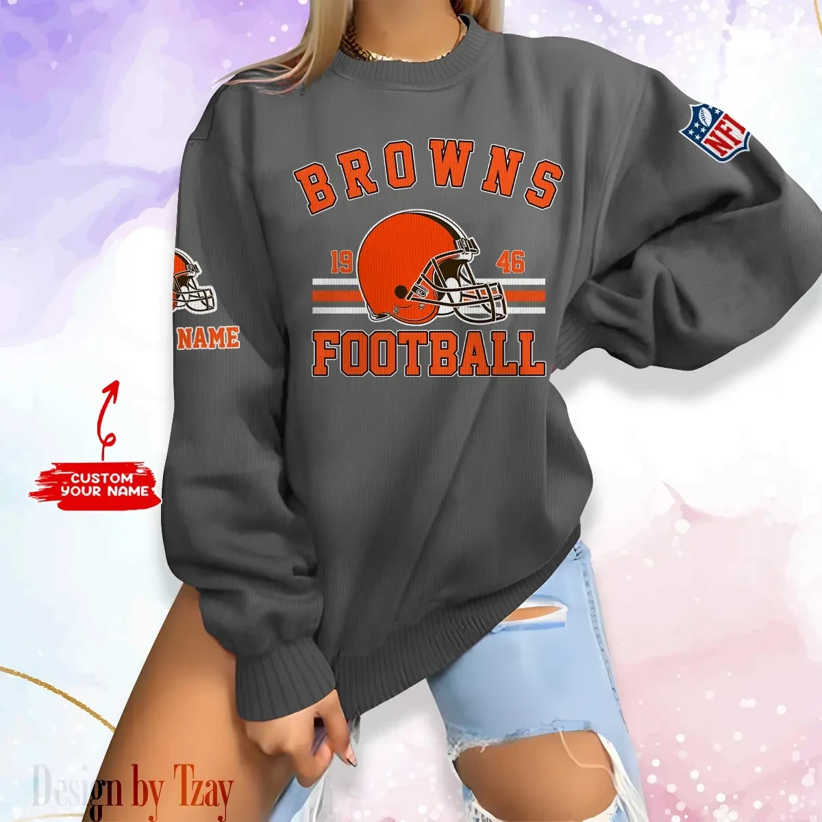 Cleveland Browns Personalized Fashion Design New Woolen Sweater BGSWT224