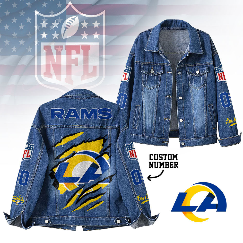 Los Angeles Rams | Premium Iconic Streetwear Denim Jacket NTH1