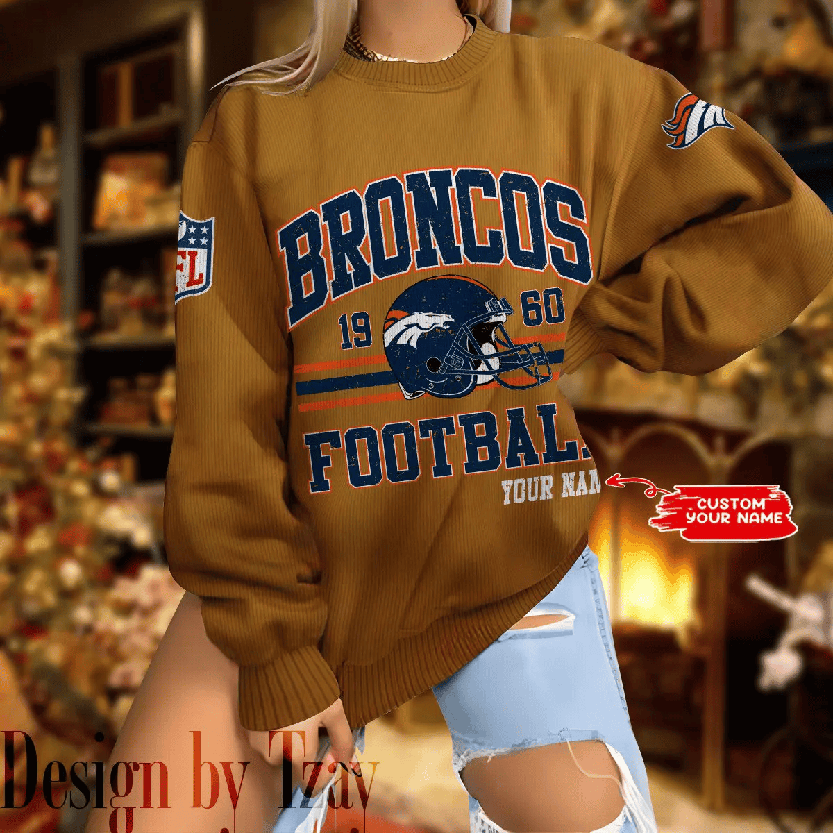 Denver Broncos Personalized Fashion Design New Woolen Sweater BGSWT281