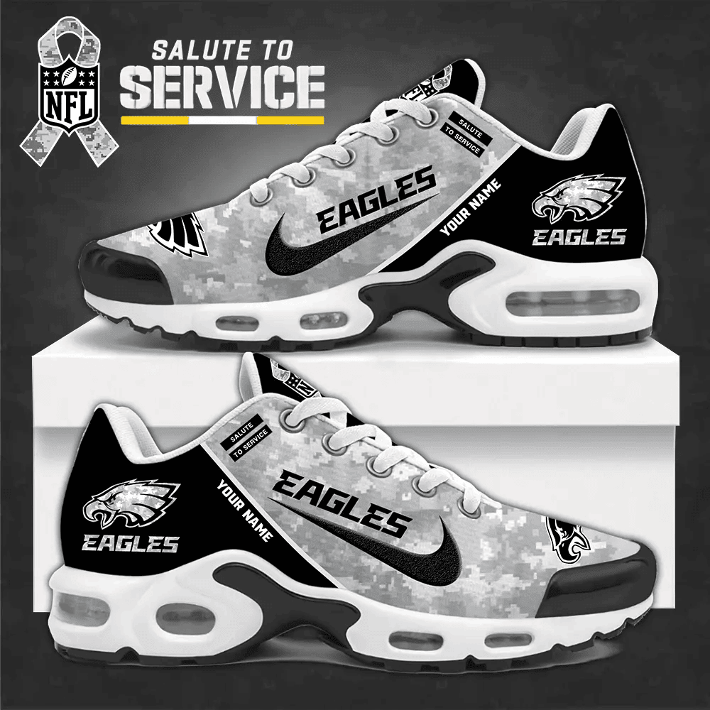 SPTBGTN558-Philadelphia Eagles Personalized Plus Sneakers