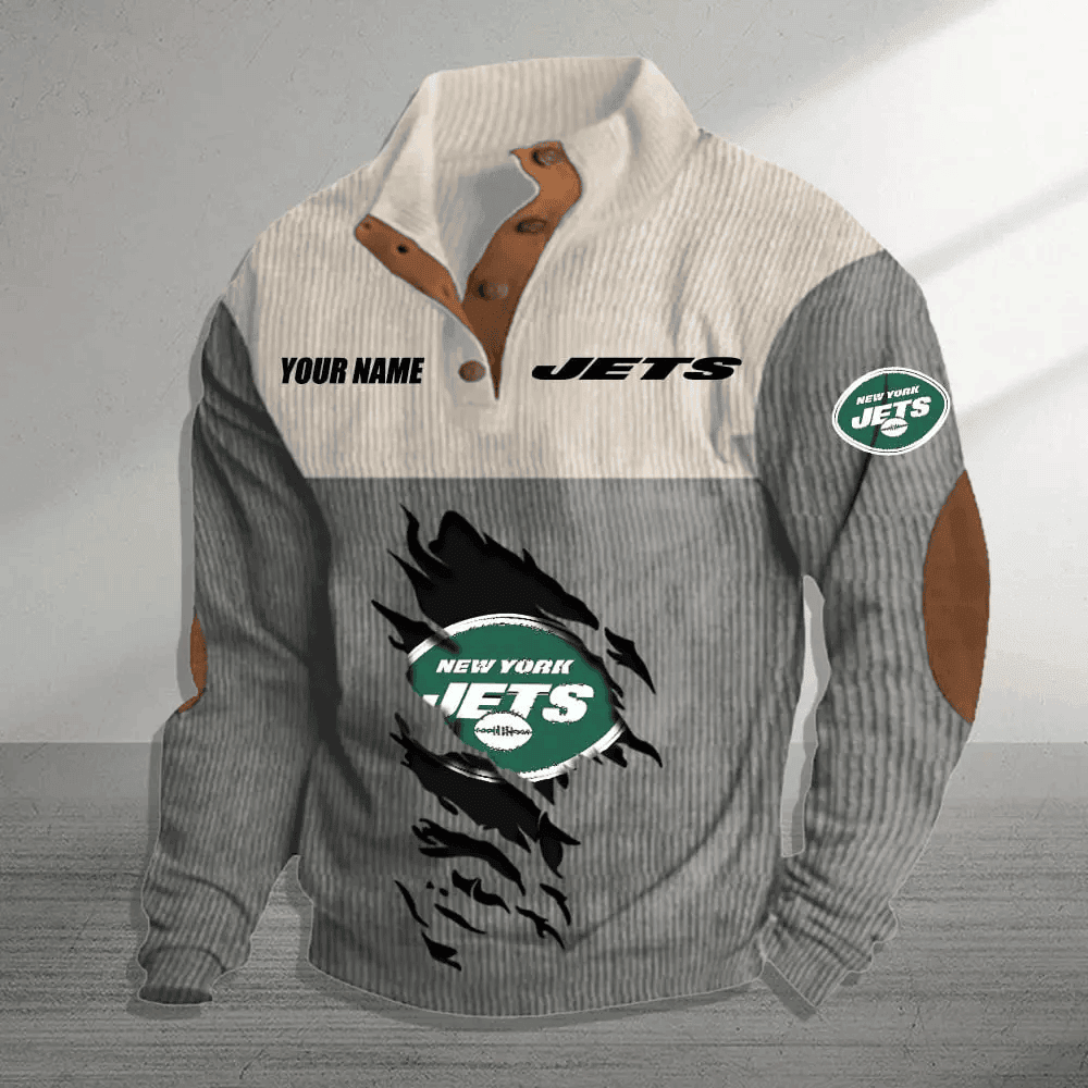 New York Jets Premium Personalized Game-Day Pullover S9DBSCH153