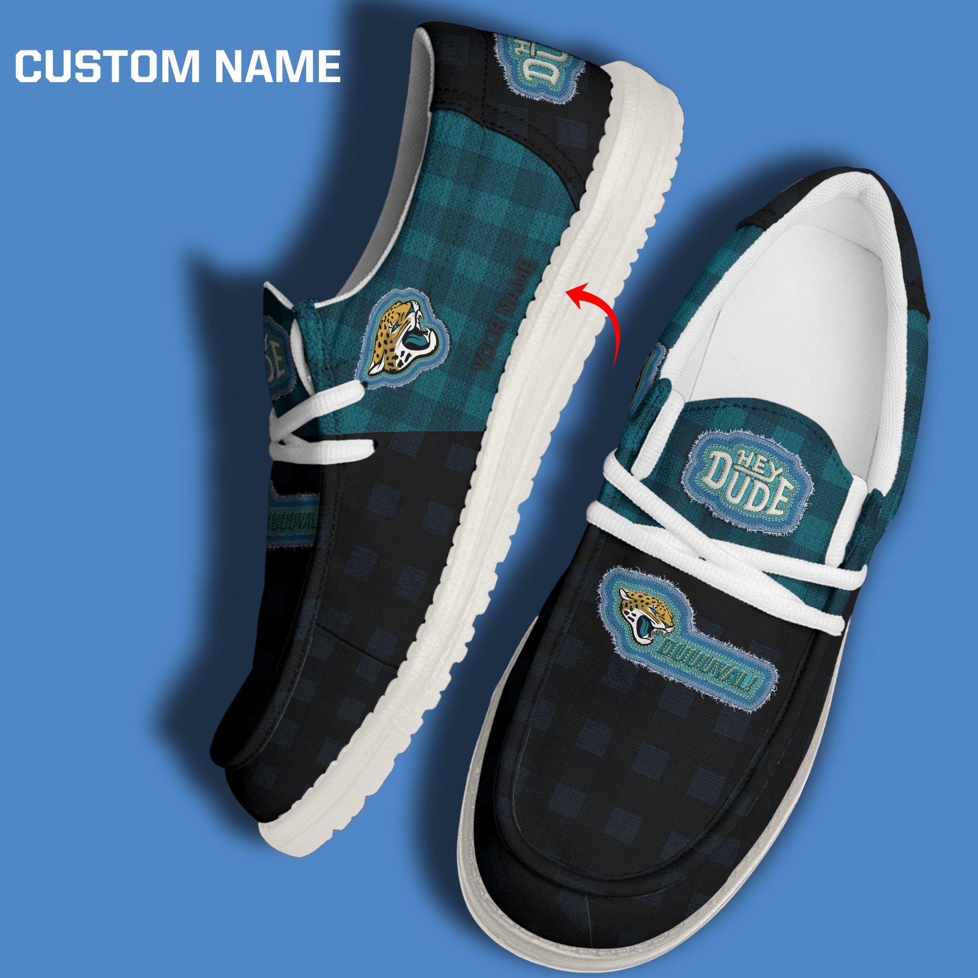 Jacksonville Jaguars DHS shoes-Custom name 10063933N