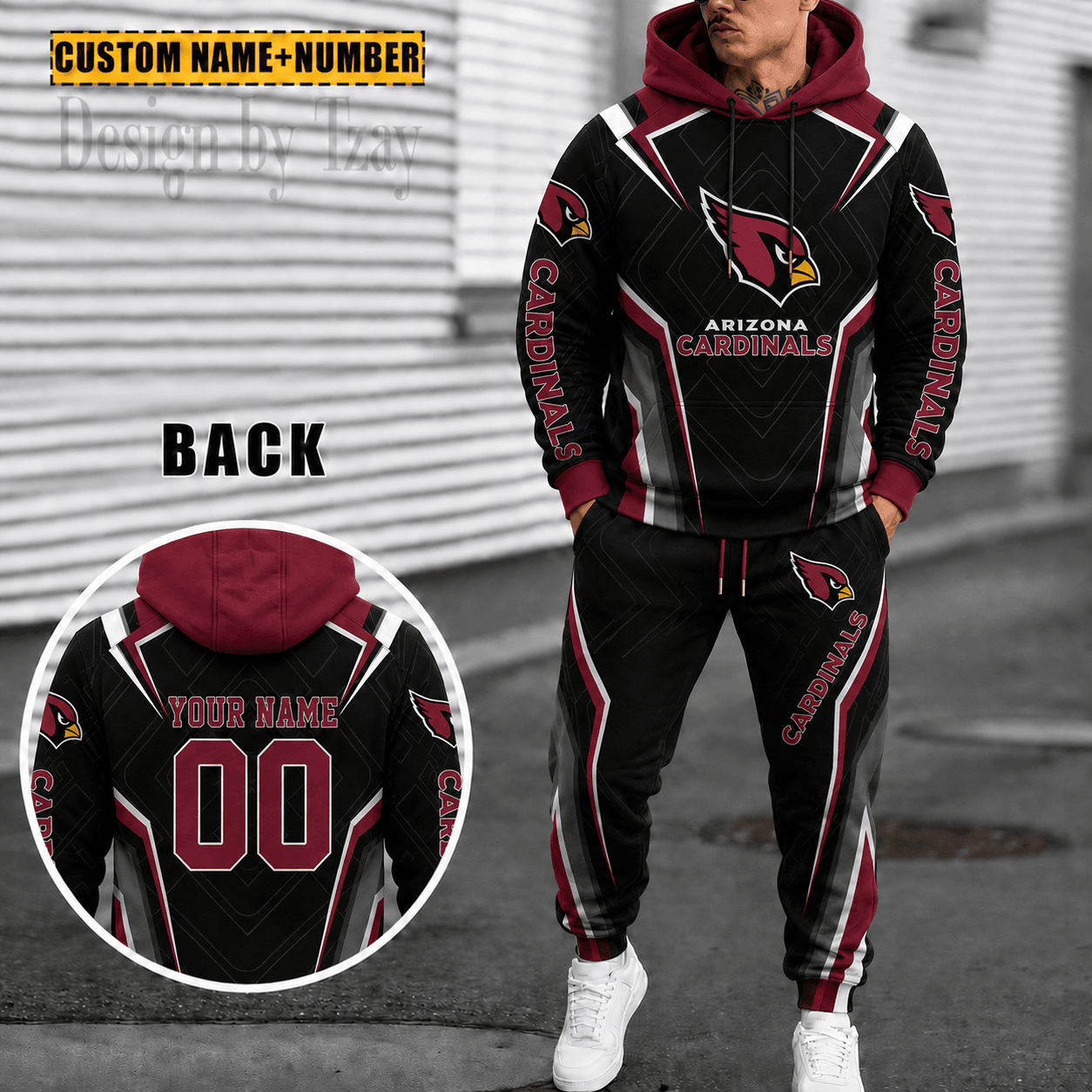 Arizona Cardinals Personalized Combo Hoodie And Sweatpants Gift For Fan VA10104