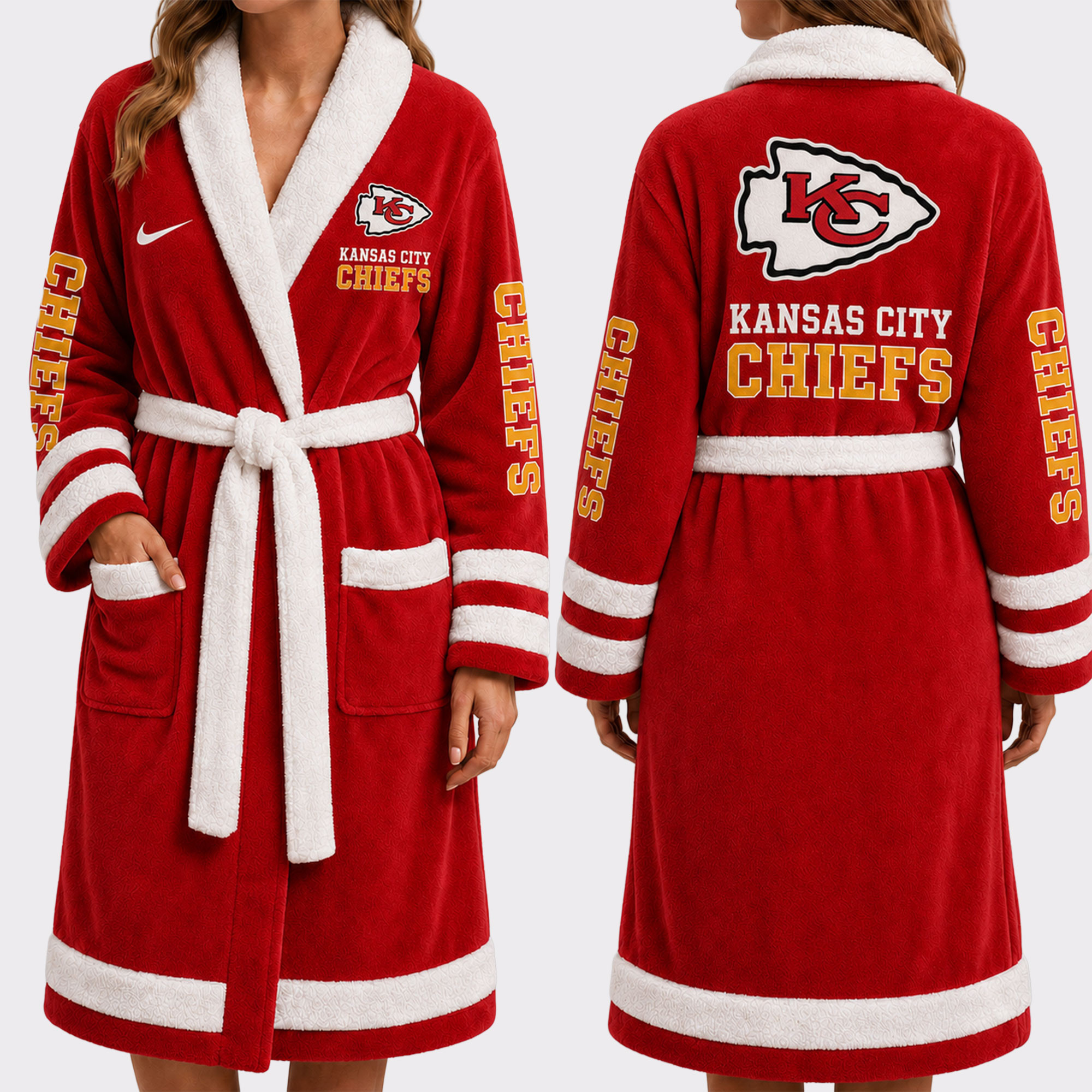 Kansas City Chiefs | Premium NFL Fleece Bathrobe VA1243