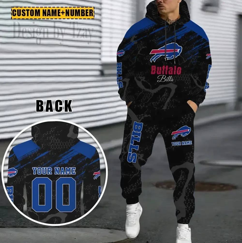 Buffalo Bills Combo Hoodie And Sweatpants Gift For Fan AZHD1053