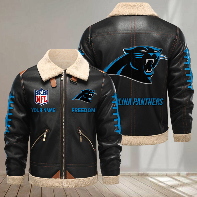 Carolina Panthers DMLK1132 Leather Jacket – Premium & Ultra-Thick Leather Jacket